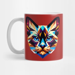 Siamese cat: Geometric Kaleidoscope Vision Mug